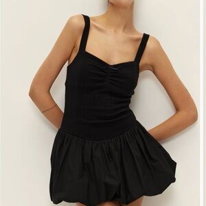 Darling Elodie Black Bubble Hem Dress